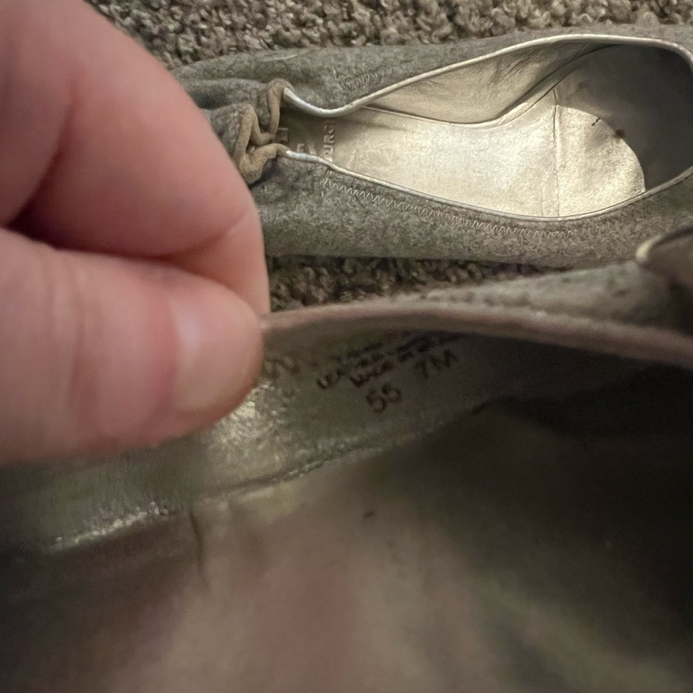 Unique Tory Burch Silver and Gray Loafers—gently loved. - Picture 4 of 5